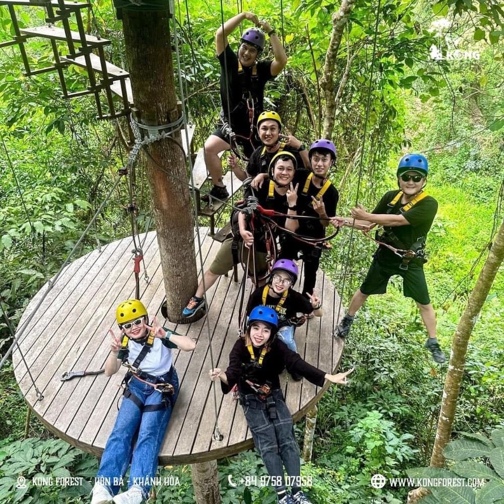 Hành trình Zipline Canopy trong rừng 90 - 120p